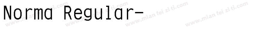 Norma Regular字体转换